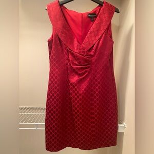 New Connected Apparel Elegant Red Sleeveless Dress Size 10